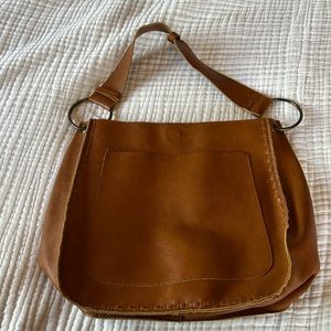 T-Shirt & Jeans shoulder bag. Light brown, great condition!